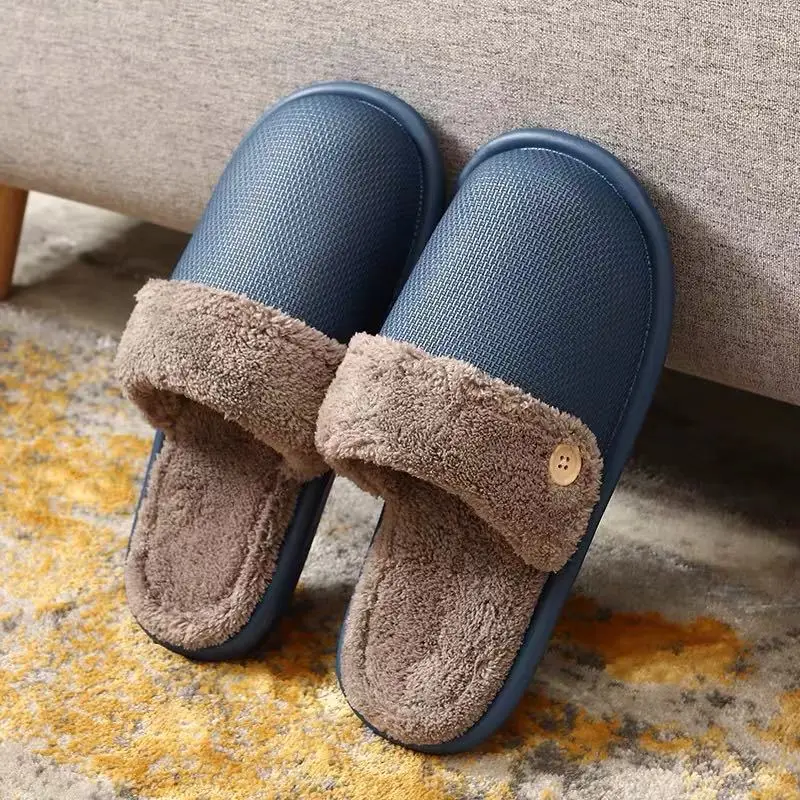Cotton Slippers for Women, Home Use, Winter Shoes, Autumn and Winter Household Non-Slip Maternity Cotton Shoes, Unisex Home Leisure - Image 6