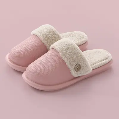 Cotton Slippers for Women, Home Use, Winter Shoes, Autumn and Winter Household Non-Slip Maternity Cotton Shoes, Unisex Home Leisure - Image 4
