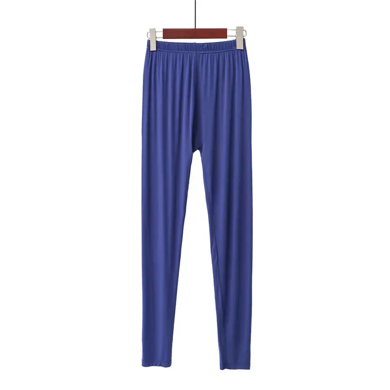 Women's Blue Modal Slim Fit Leggings Large - Image 11