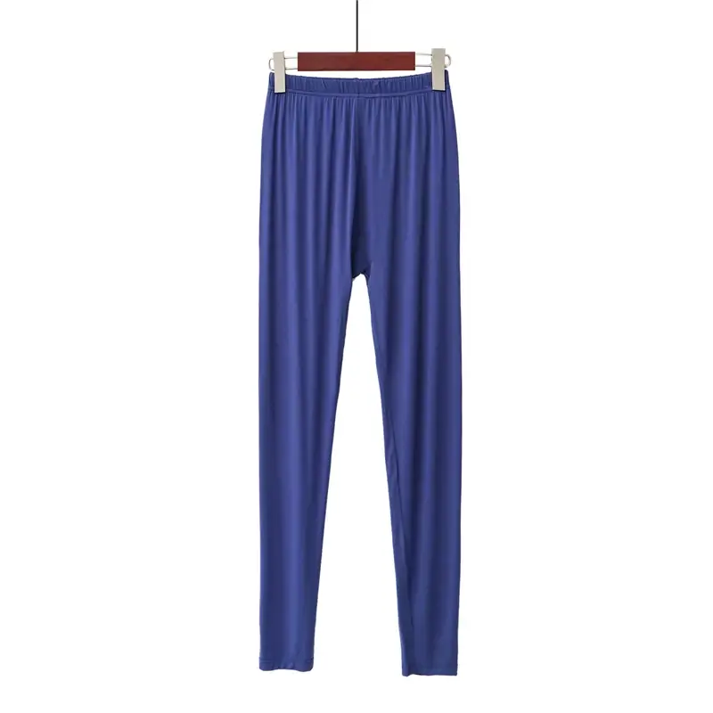 Women's Blue Modal Slim Fit Leggings Large — feature 16