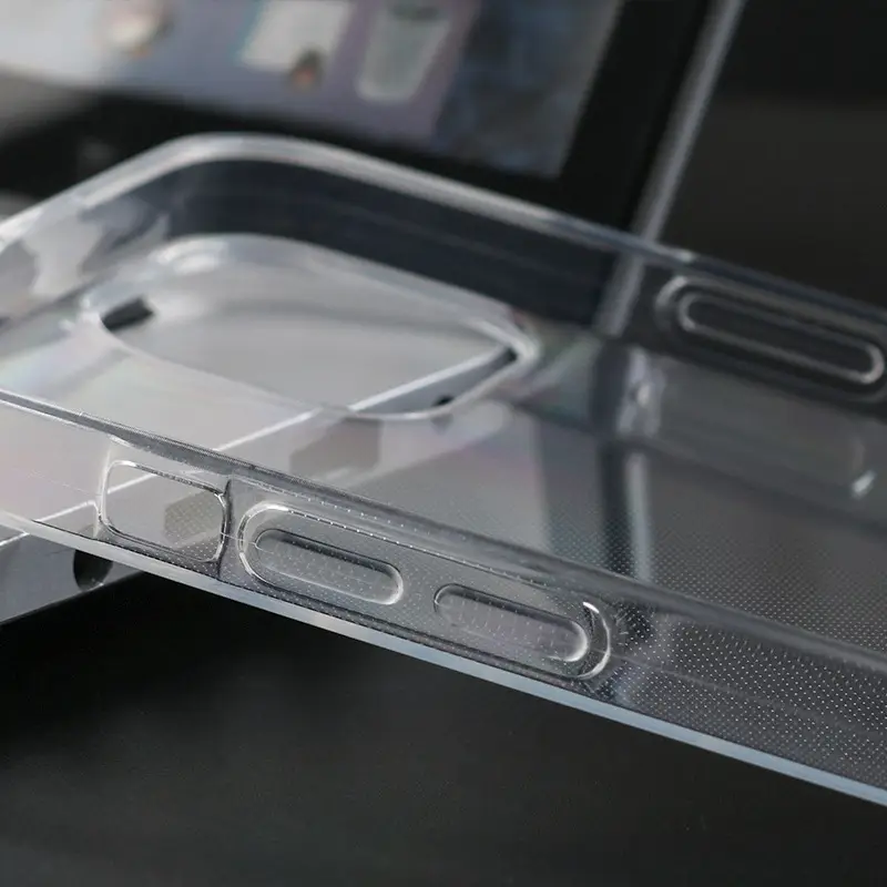 Transparent Tpu Leather Phone Case for 14 Pro Max