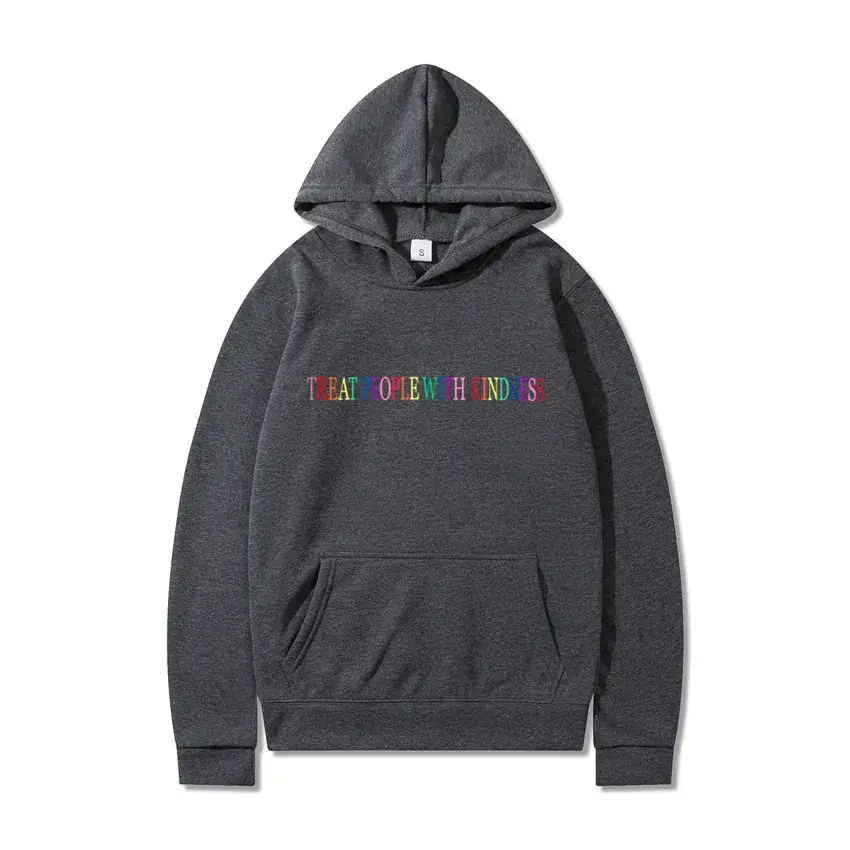 Black Harry Styles Hoodie with Rainbow Print - Image 13