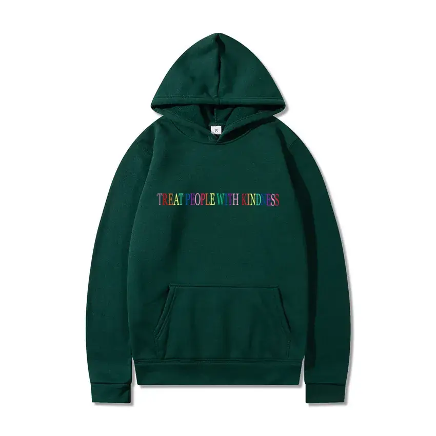 Black Harry Styles Hoodie with Rainbow Print - Image 17