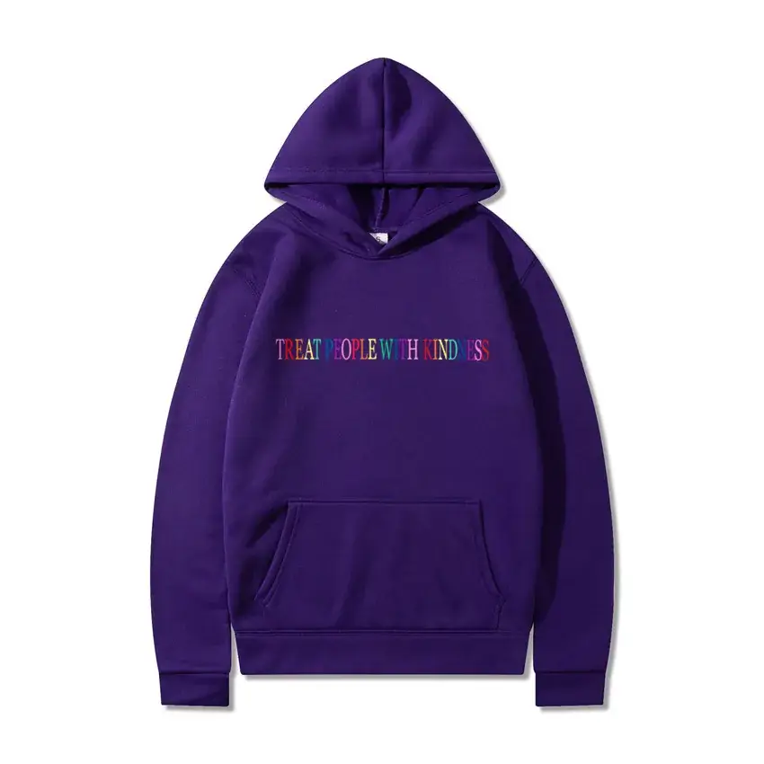 Black Harry Styles Hoodie with Rainbow Print - Image 5