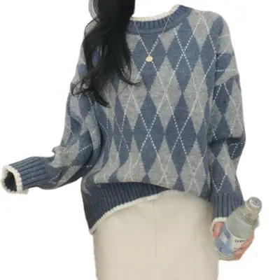 Women Lazy Sweater Winter 2026 Loose Patterned