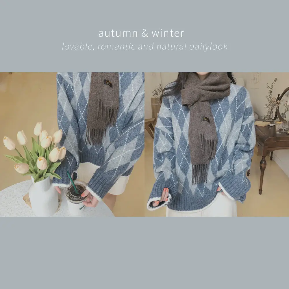 Women Lazy Sweater Winter 2026 Loose Patterned — feature 3