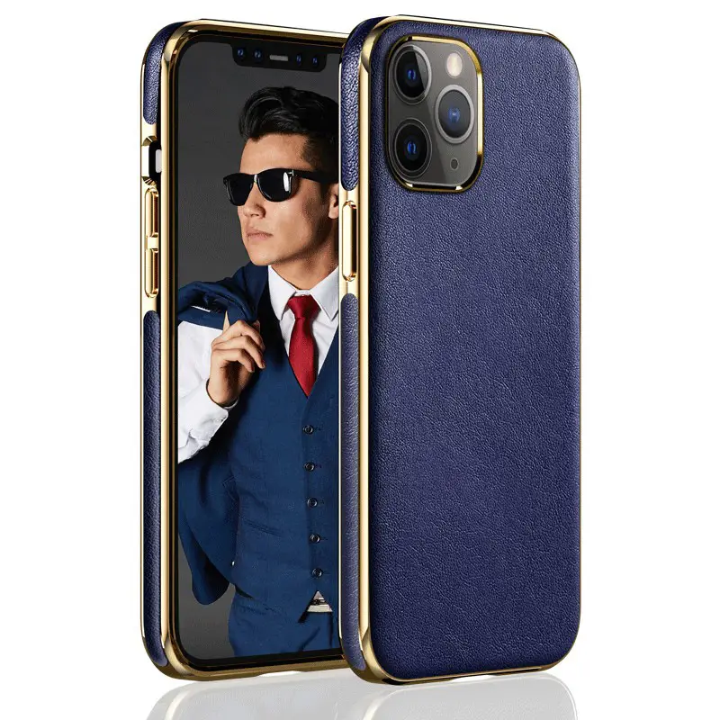 Apple 12 Pro Full Leather Case with Exquisite Outlines