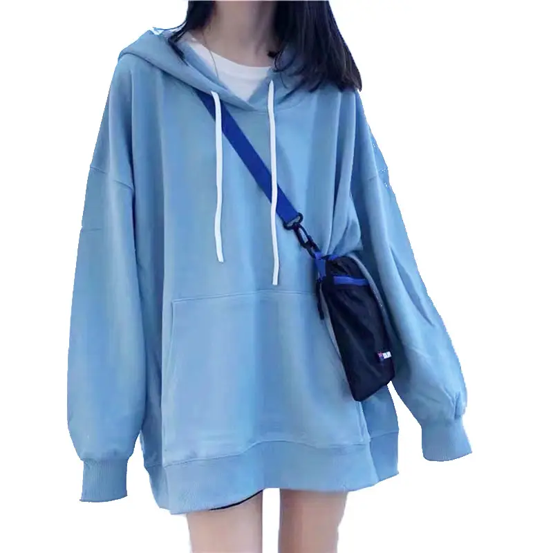 Women Green Fleece Hoodie Long Sleeve Casual Winter Wear - Image 19