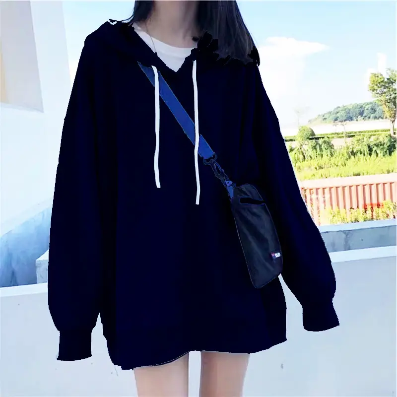 Women Green Fleece Hoodie Long Sleeve Casual Winter Wear - Image 10