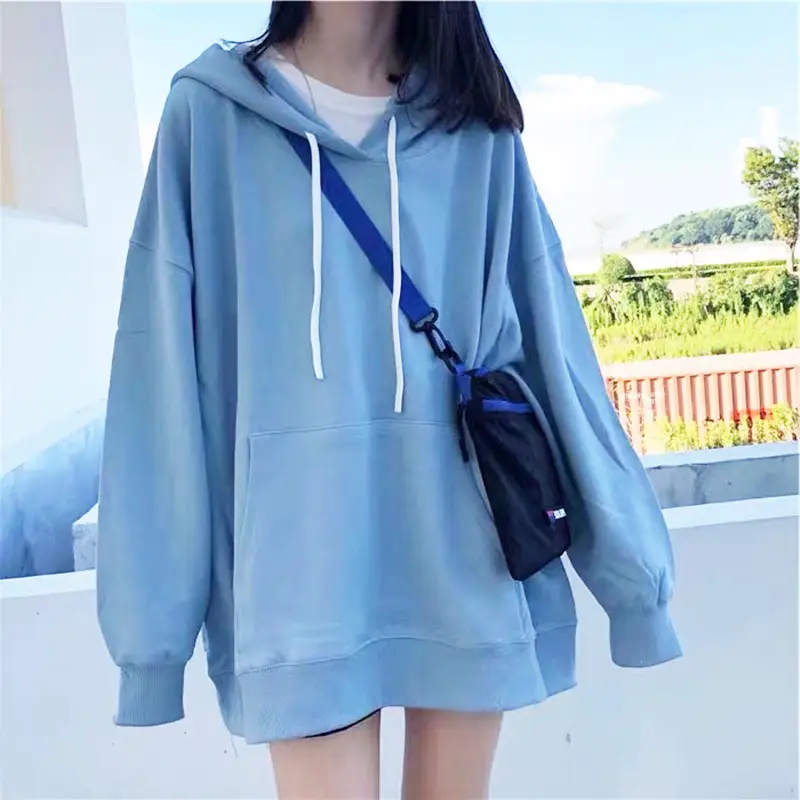Women Green Fleece Hoodie Long Sleeve Casual Winter Wear - Image 11