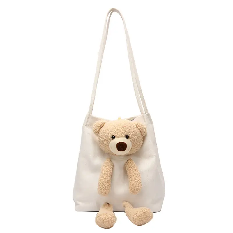 Women's Black Bear Design Shoulder Tote Bag 2020 - Image 11