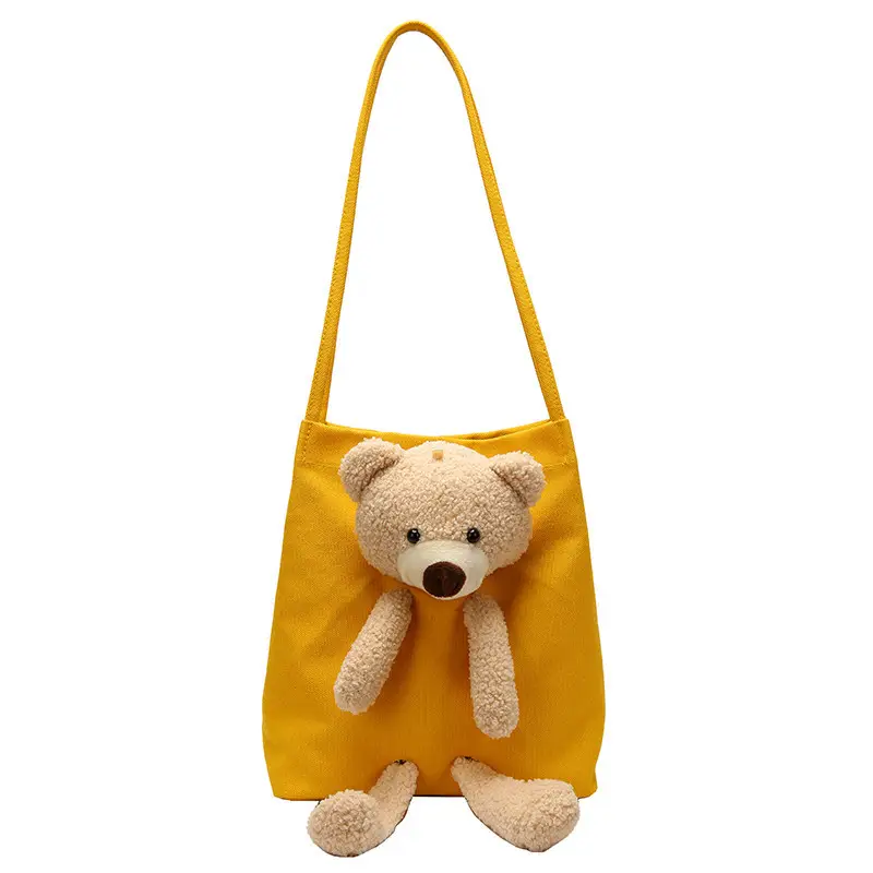 Women's Black Bear Design Shoulder Tote Bag 2020 - Image 2