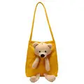 Women's Black Bear Design Shoulder Tote Bag 2020 - Image 5