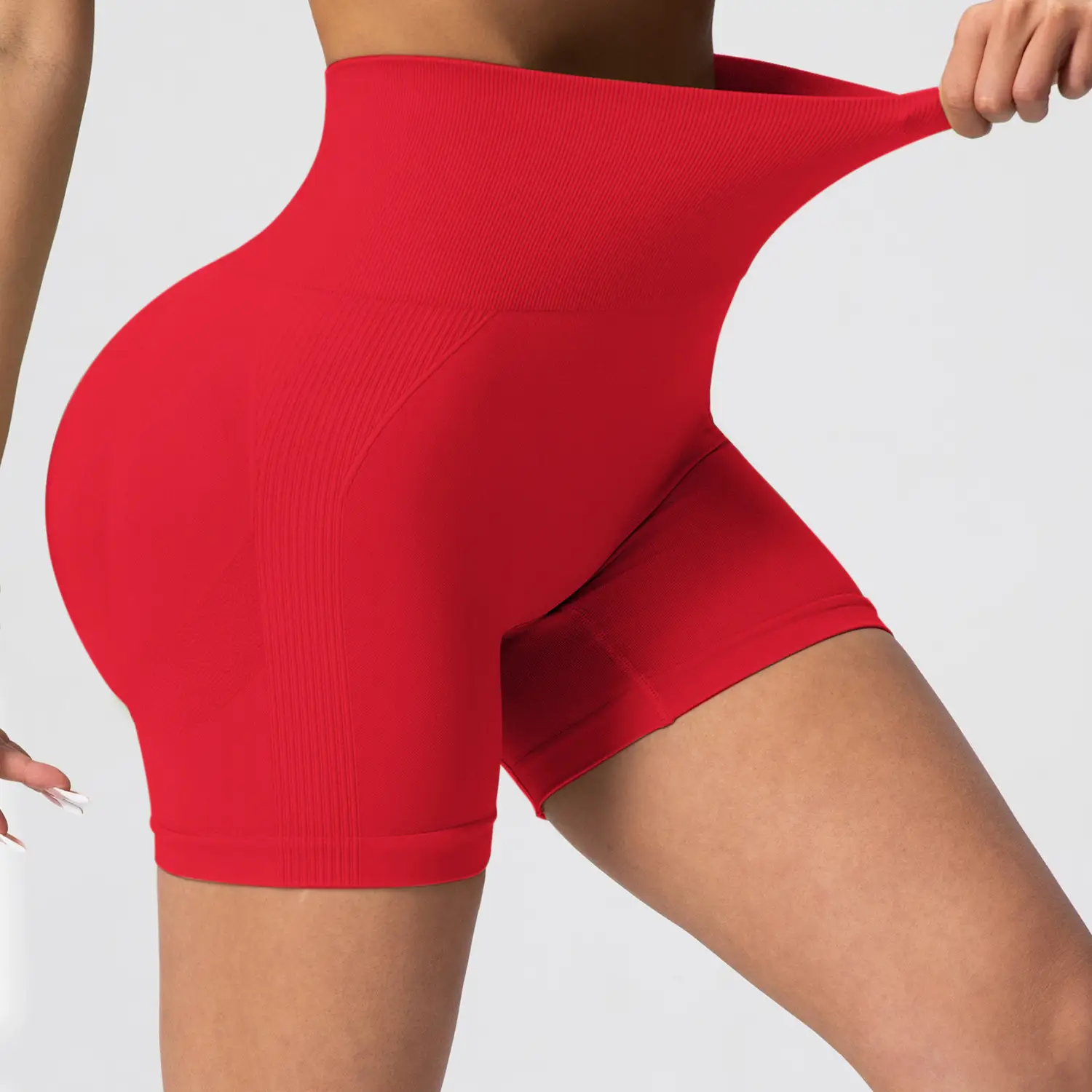 Pink Tight-Fitting Butt Fitness Pants for Women - Image 11