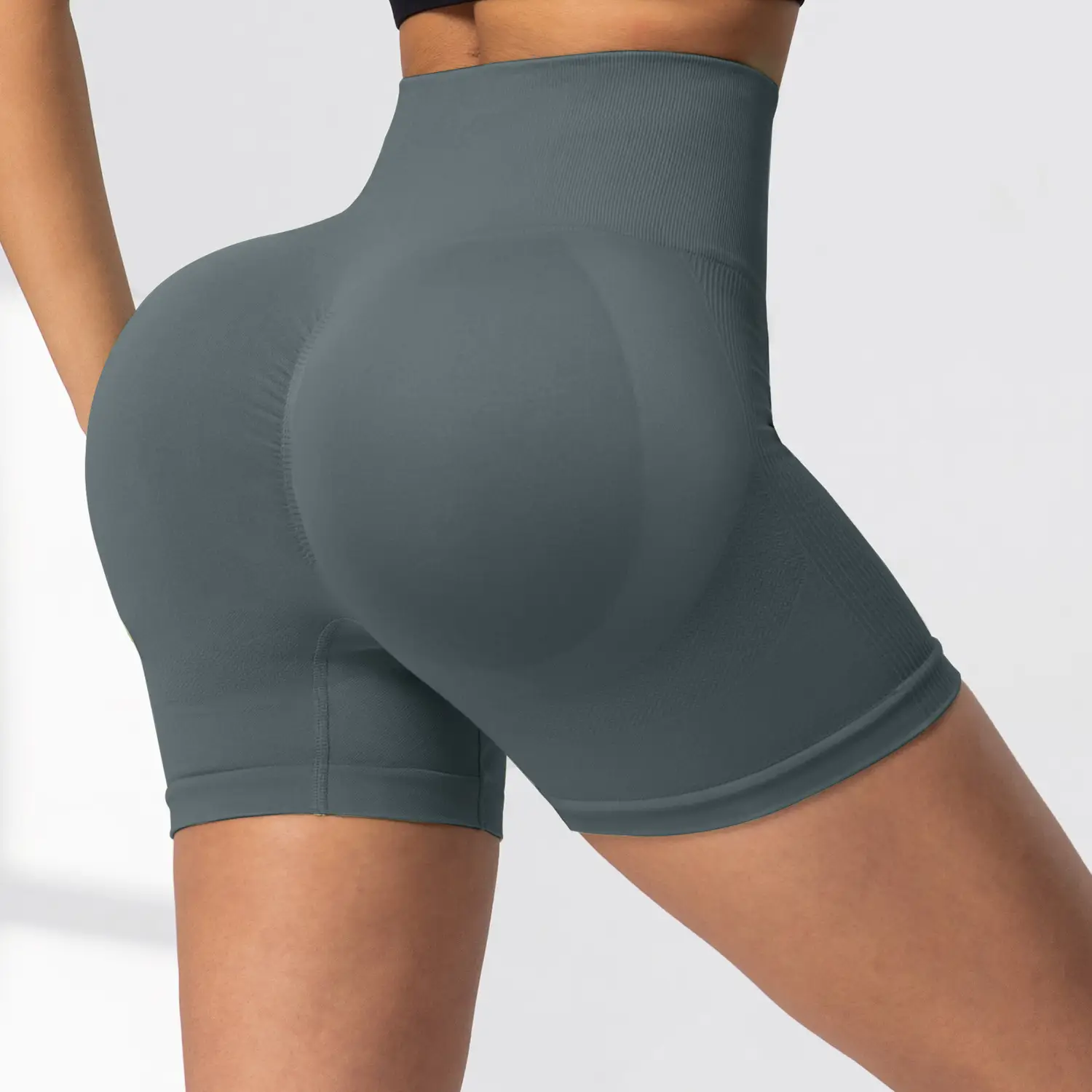 Pink Tight-Fitting Butt Fitness Pants for Women - Image 12