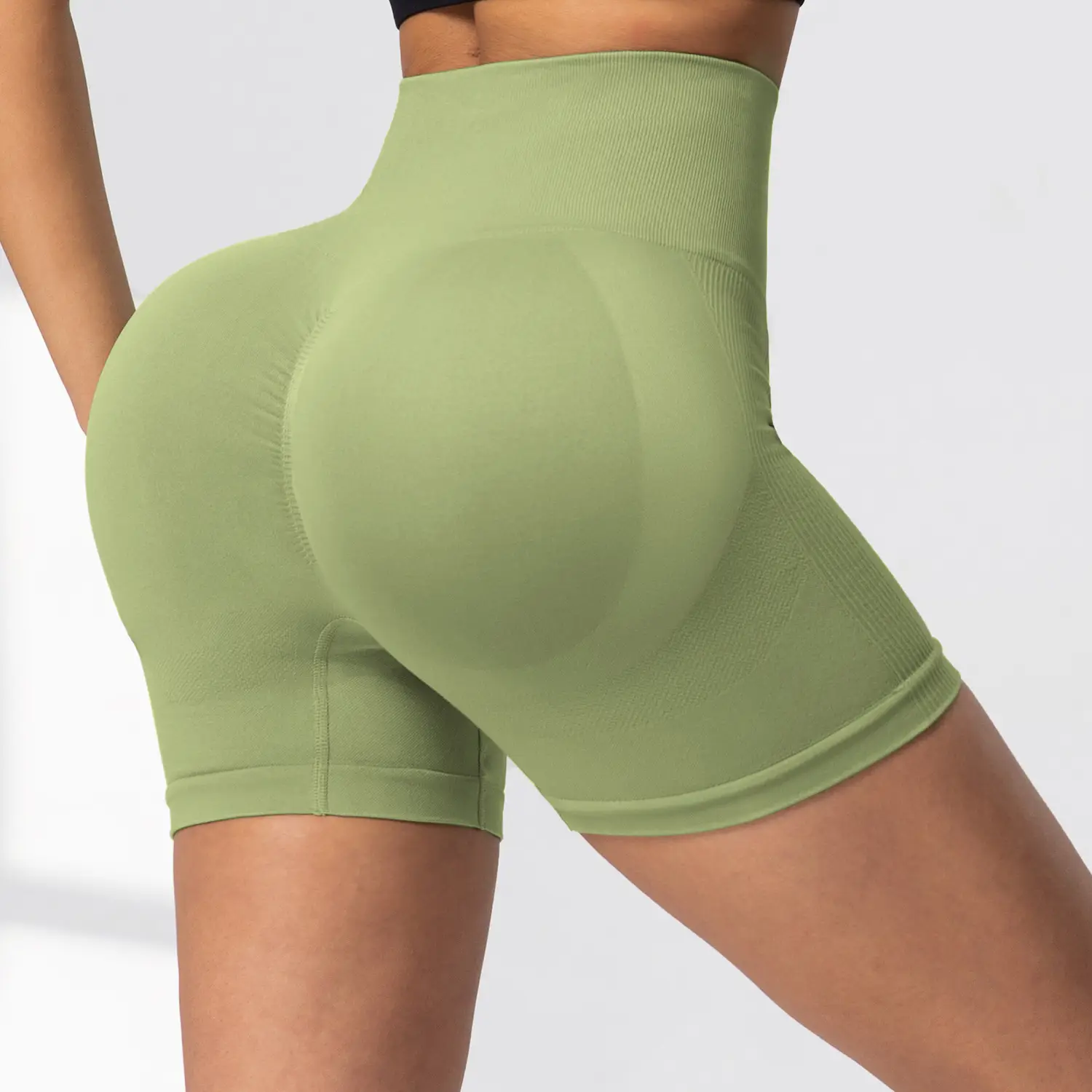 Pink Tight-Fitting Butt Fitness Pants for Women - Image 4