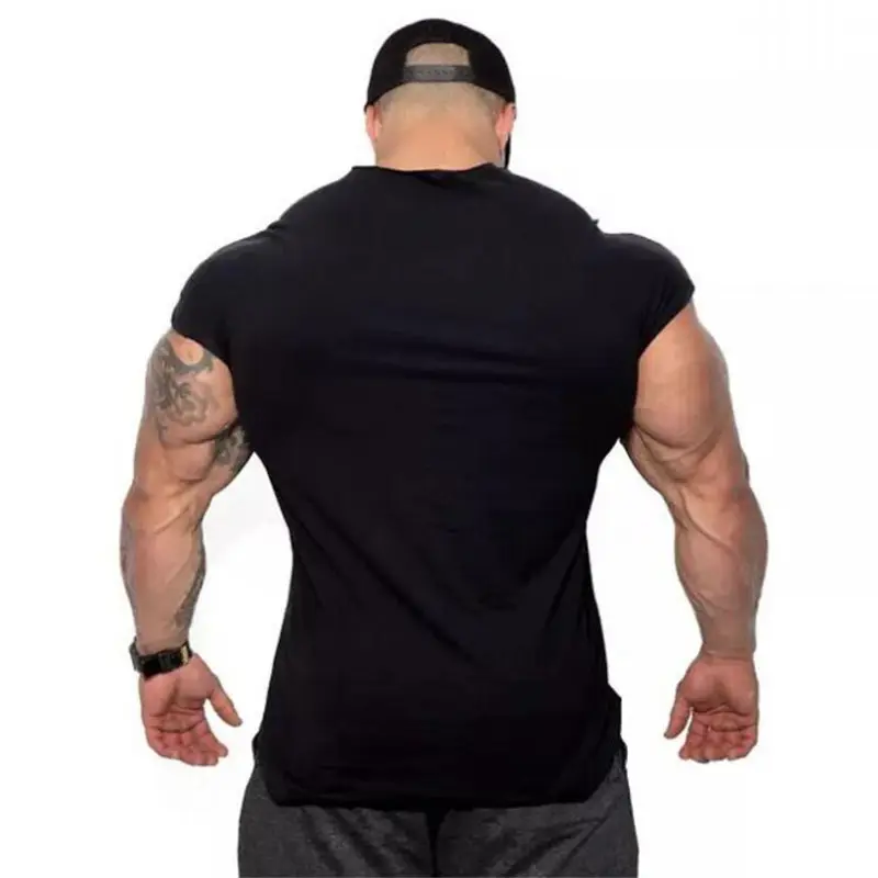 Men's White Sleeveless Gym T-Shirt with "Make Your Comeback" Print - Image 8