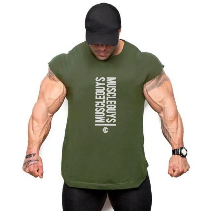 Men's White Sleeveless Gym T-Shirt with "Make Your Comeback" Print - Image 6