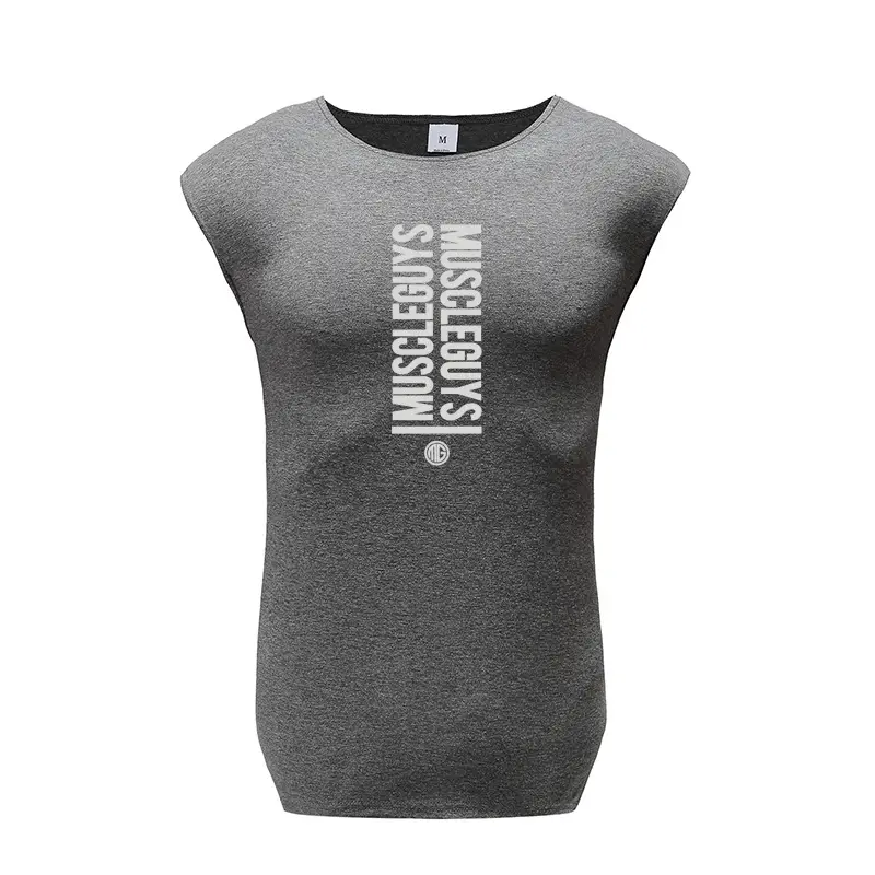 Men's White Sleeveless Gym T-Shirt with "Make Your Comeback" Print - Image 10
