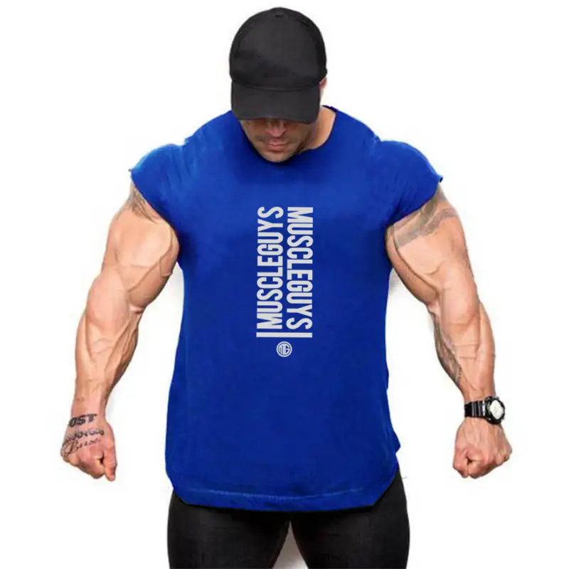 Men's White Sleeveless Gym T-Shirt with "Make Your Comeback" Print - Image 5