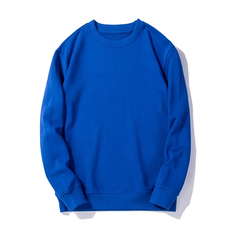 Blue Women's Loose Sleeve Sweatshirt Round Neck - Image 10