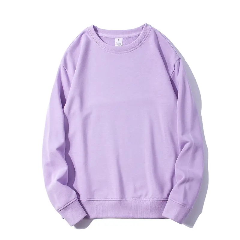 Blue Women's Loose Sleeve Sweatshirt Round Neck - Image 4