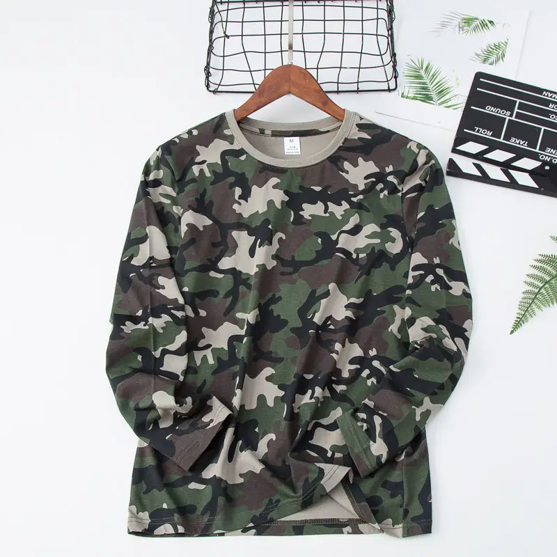 Autumn Camo Cotton Long Sleeve T-Shirt Set