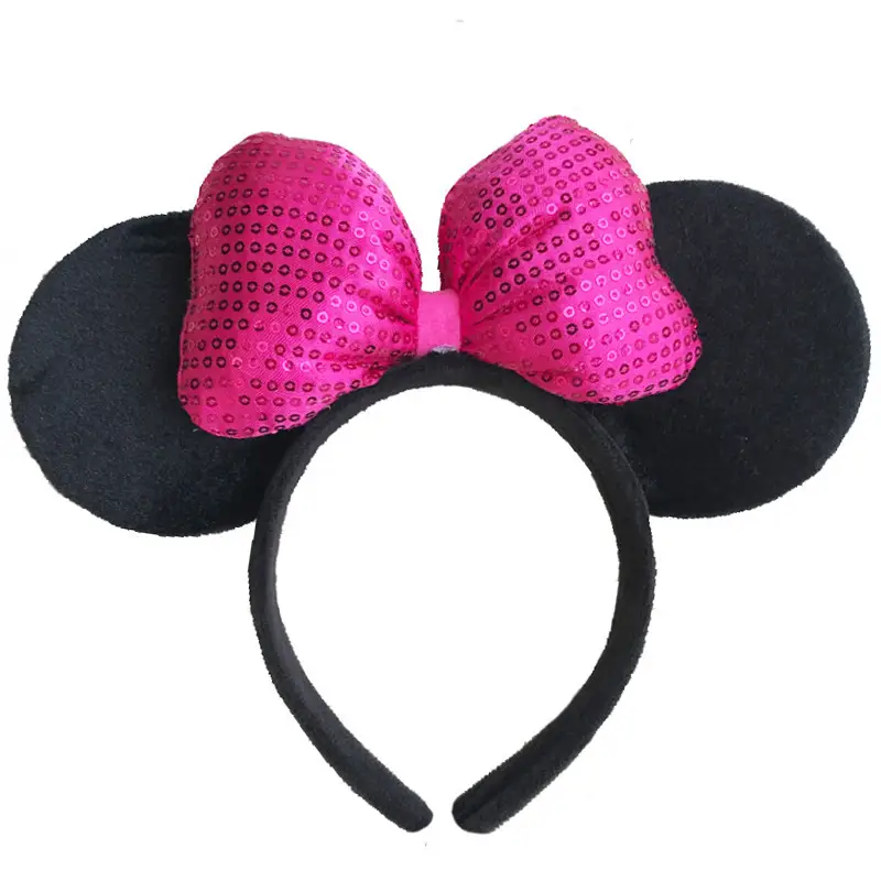 Mickey Mouse Blue Star Headband with Black Ears - Image 19
