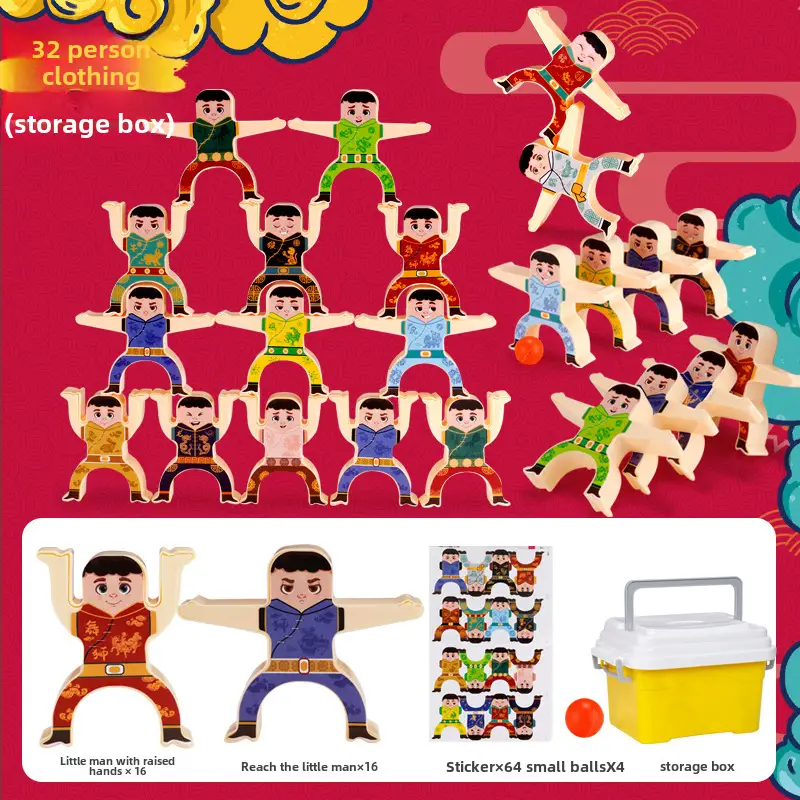Hercules Jenga Building Blocks for Kids Balance Game Toy - Image 12