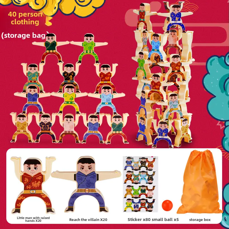 Hercules Jenga Building Blocks for Kids Balance Game Toy - Image 13