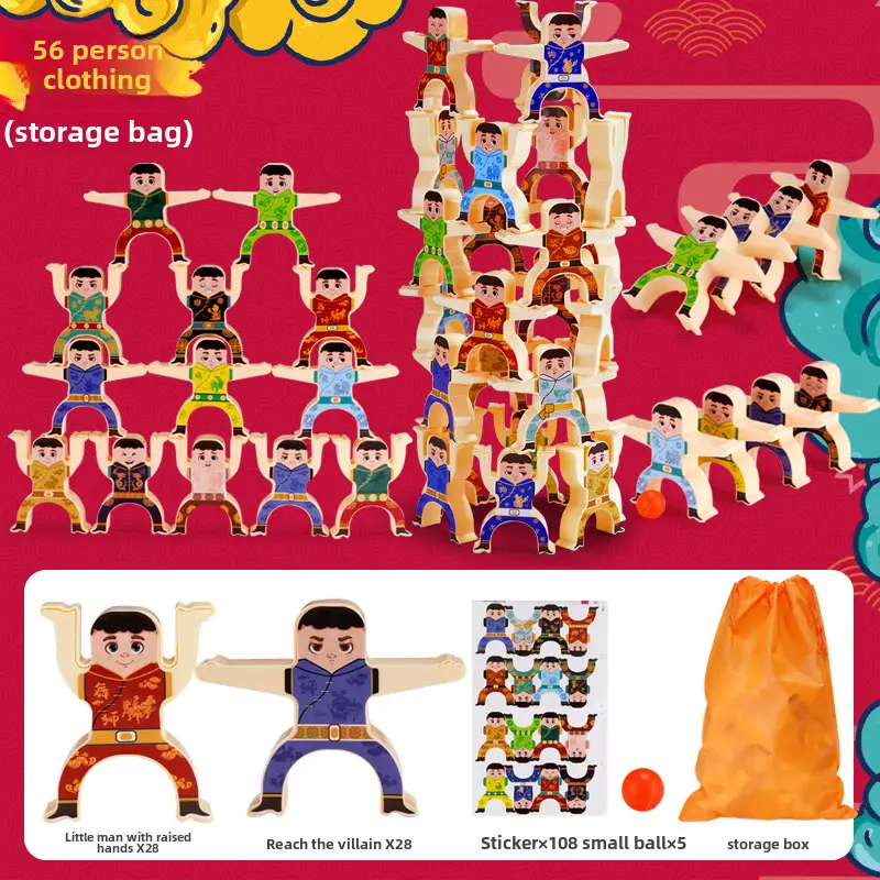 Hercules Jenga Building Blocks for Kids Balance Game Toy - Image 14