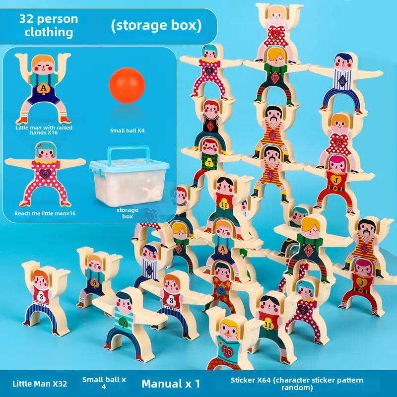 Hercules Jenga Building Blocks for Kids Balance Game Toy - Image 6
