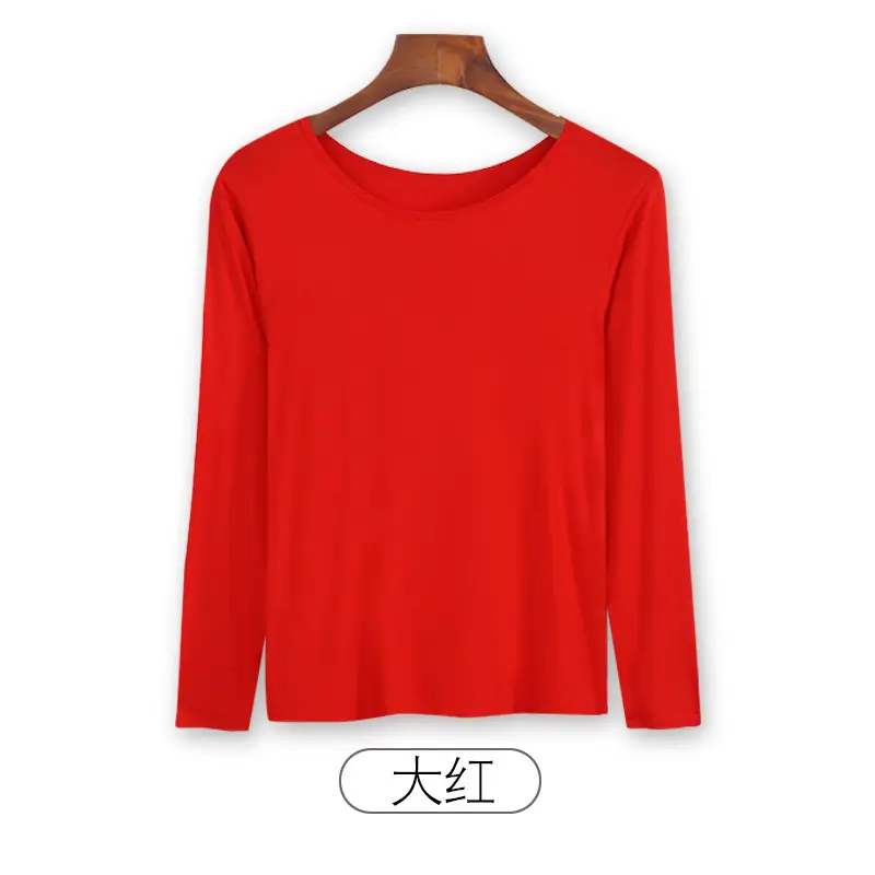 Women Long Sleeve T-Shirt Brown Plus Size - Image 10