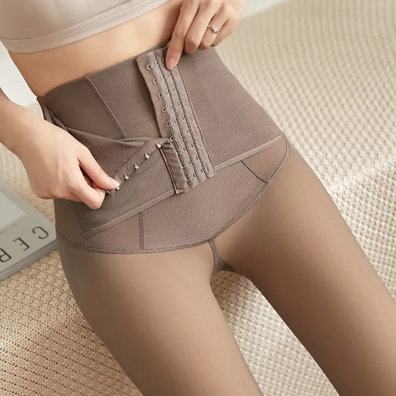 Gray Three-Breasted All-In-One Leggings for Women - Image 2