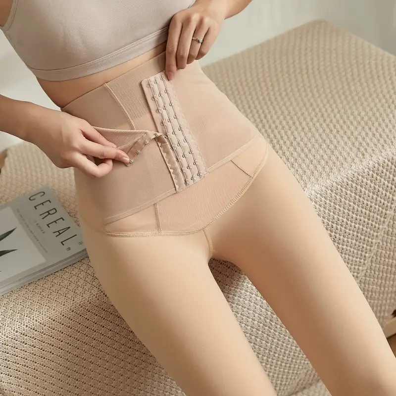 Gray Three-Breasted All-In-One Leggings for Women - Image 4