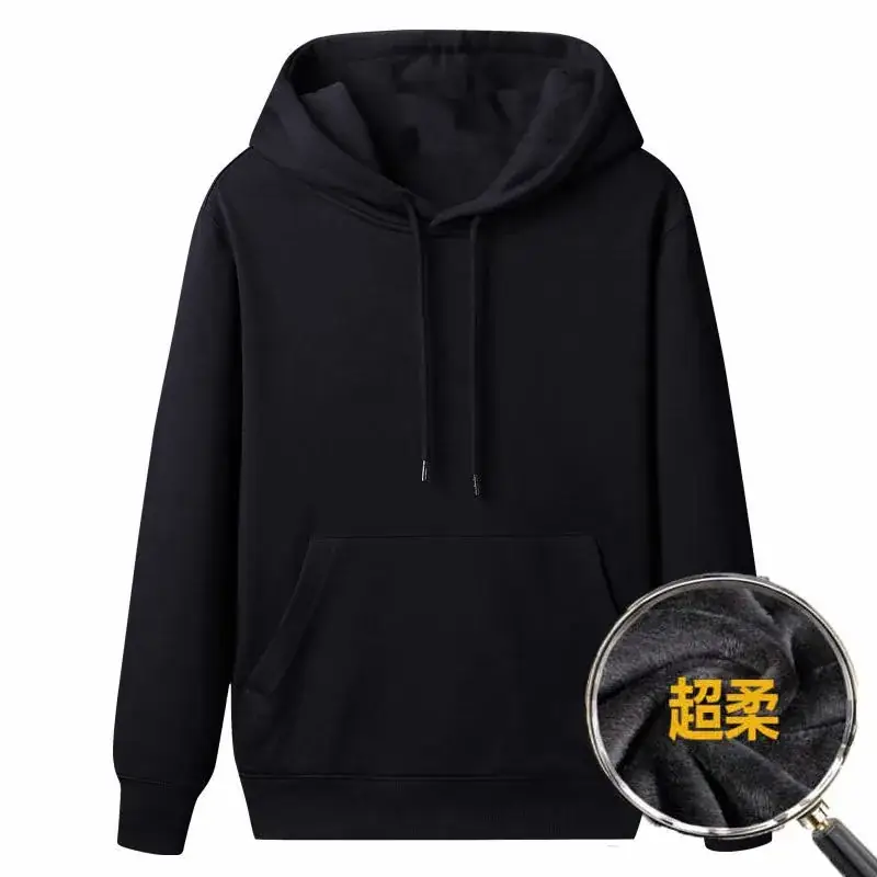 Men Grey Fleece Hoodie All Season - Image 8