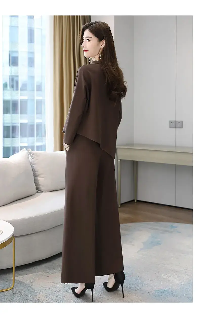 2024 spring and autumn new casual fashion sports suit western style long sleeve trousers pullover sweater women's two-piece fashion — feature 14