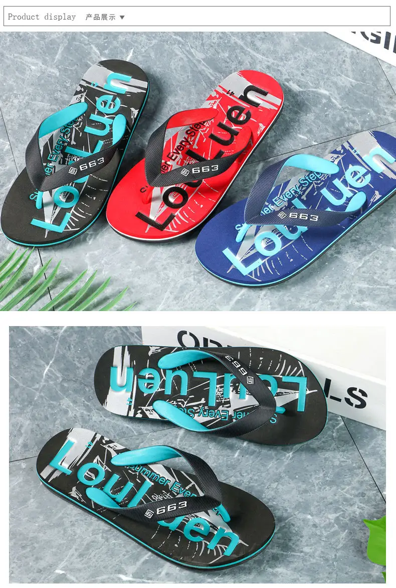 Lu Lu'An Red Flip-Flops for Men Outdoor Wear — feature 10