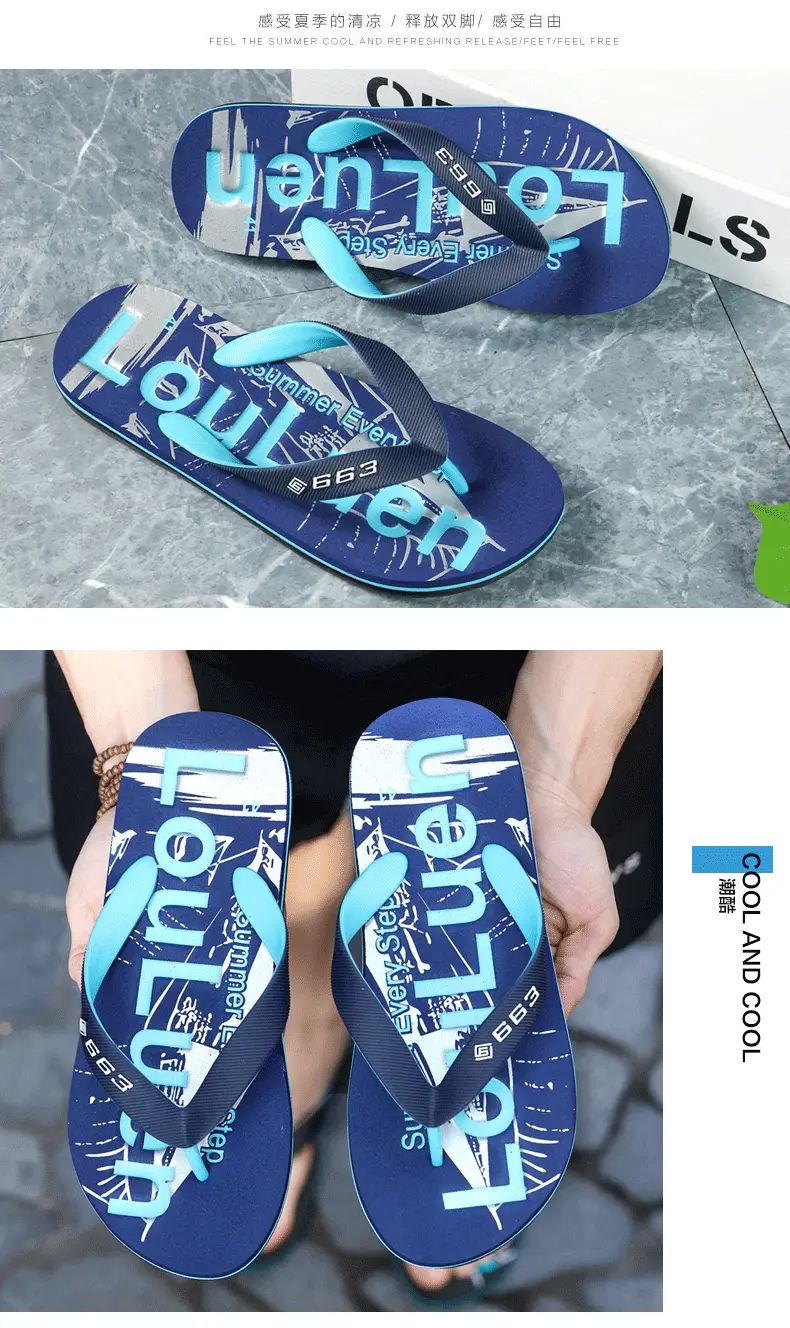 Lu Lu'An Red Flip-Flops for Men Outdoor Wear — feature 14