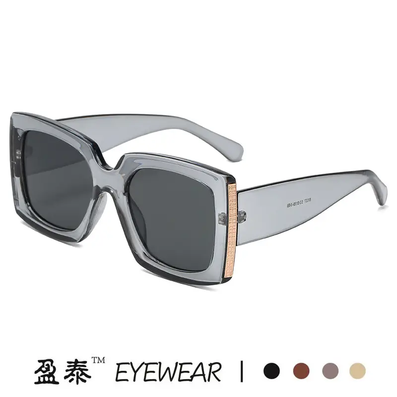 Leopard Print Sunglasses Black Grey UV Protection - Image 10