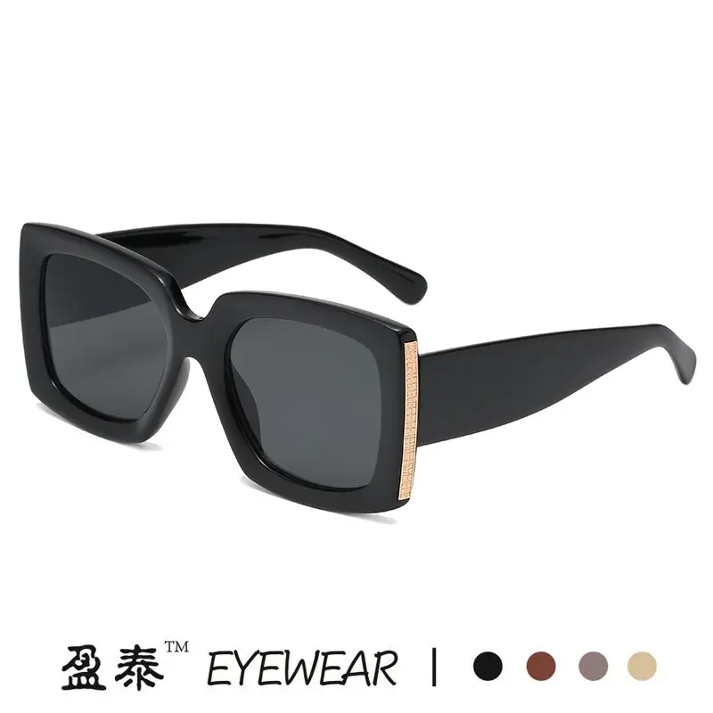 Leopard Print Sunglasses Black Grey UV Protection - Image 12