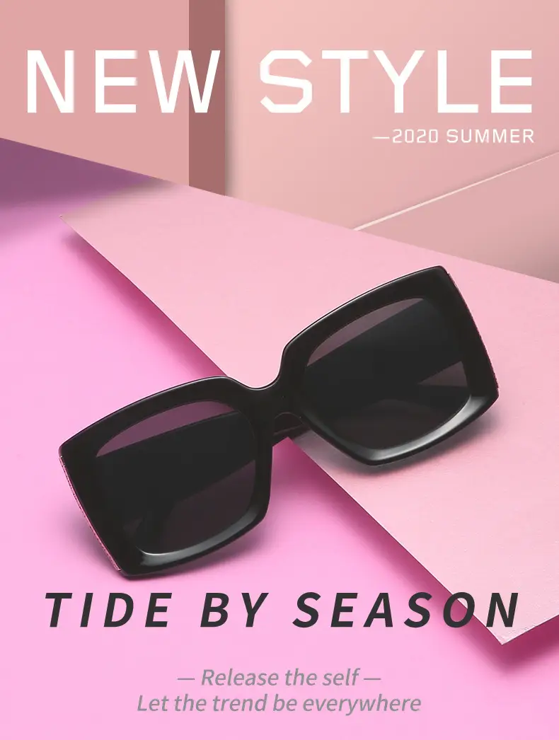 Leopard Print Sunglasses Black Grey UV Protection — feature 11