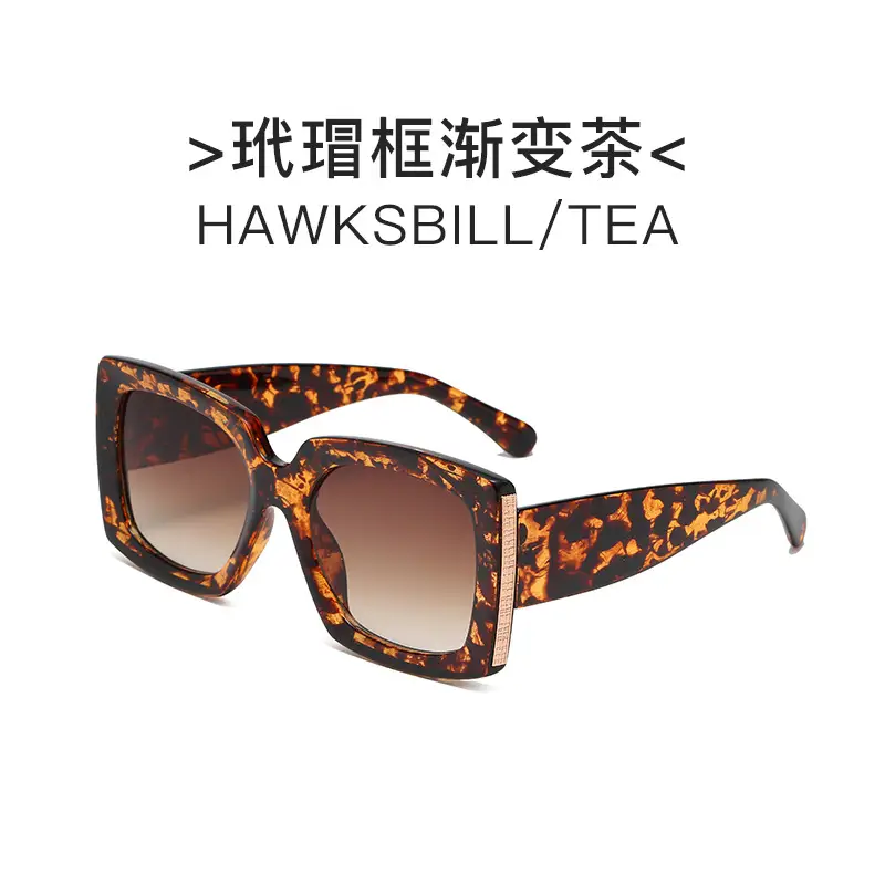 Leopard Print Sunglasses Black Grey UV Protection - Image 7