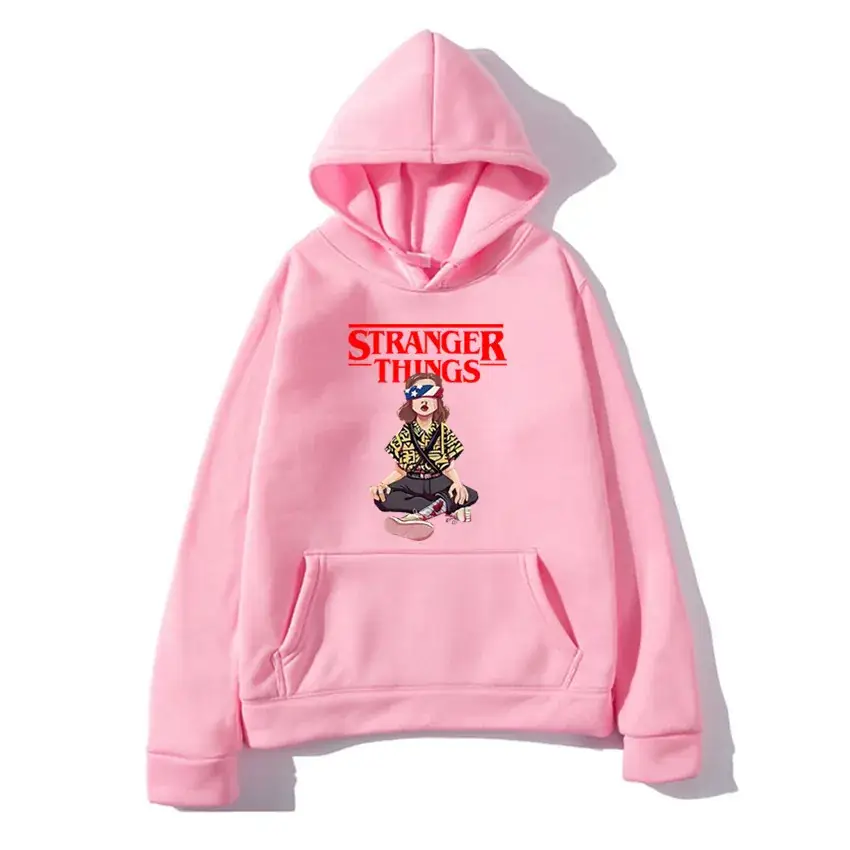 Stranger Things Hoodie White Men's Winter Coat