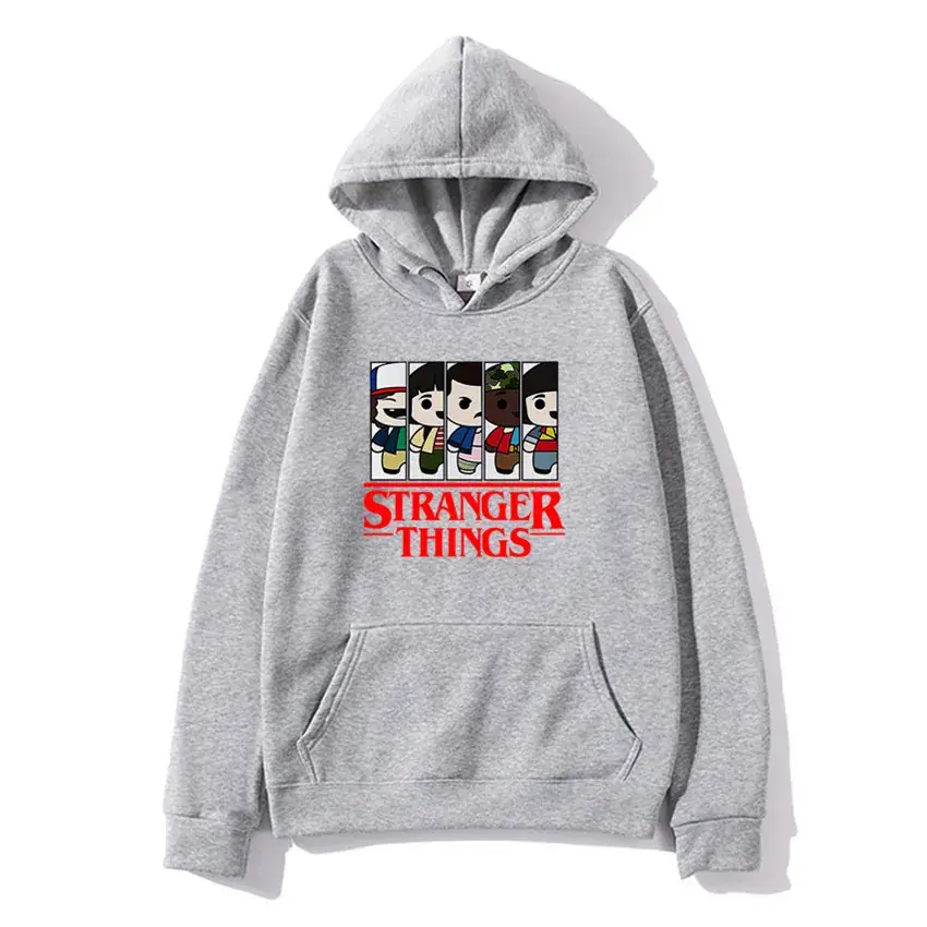 Stranger Things Hoodie White Men's Winter Coat