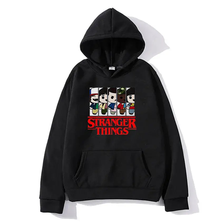 Stranger Things Hoodie White Men's Winter Coat