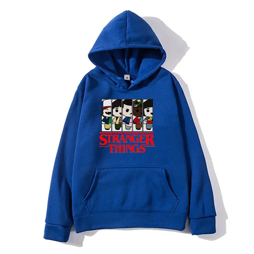 Stranger Things Hoodie White Men's Winter Coat