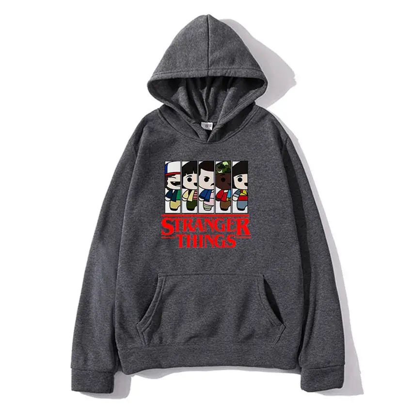 Stranger Things Hoodie White Men's Winter Coat