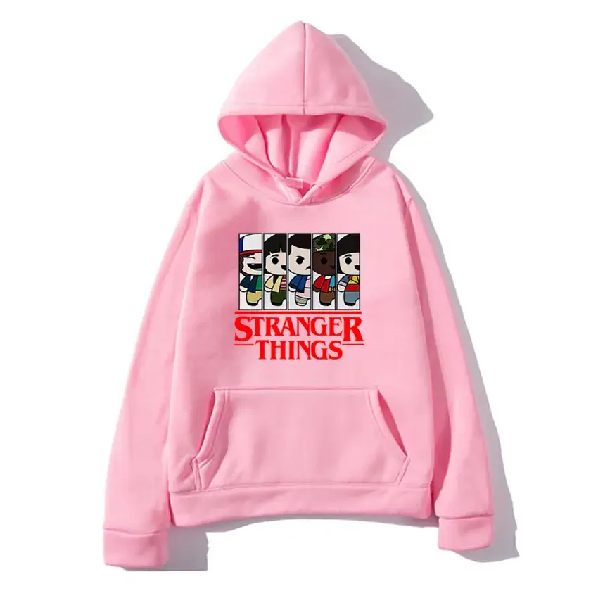 Stranger Things Hoodie White Men's Winter Coat
