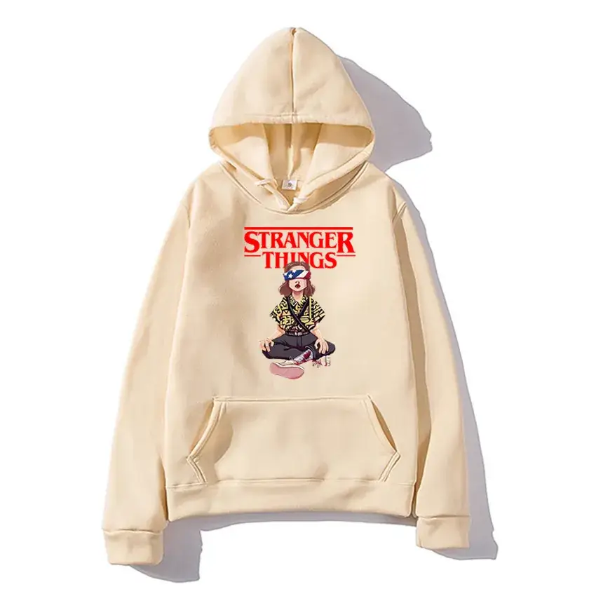 Stranger Things Hoodie White Men's Winter Coat
